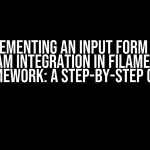 Implementing an Input Form with Webcam Integration in FilamentPHP Framework: A Step-by-Step Guide