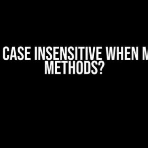 Is gRPC Case Insensitive When Mapping Methods?